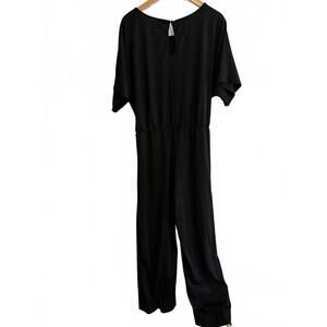 Black XL 100% Polyester Jumpsuit